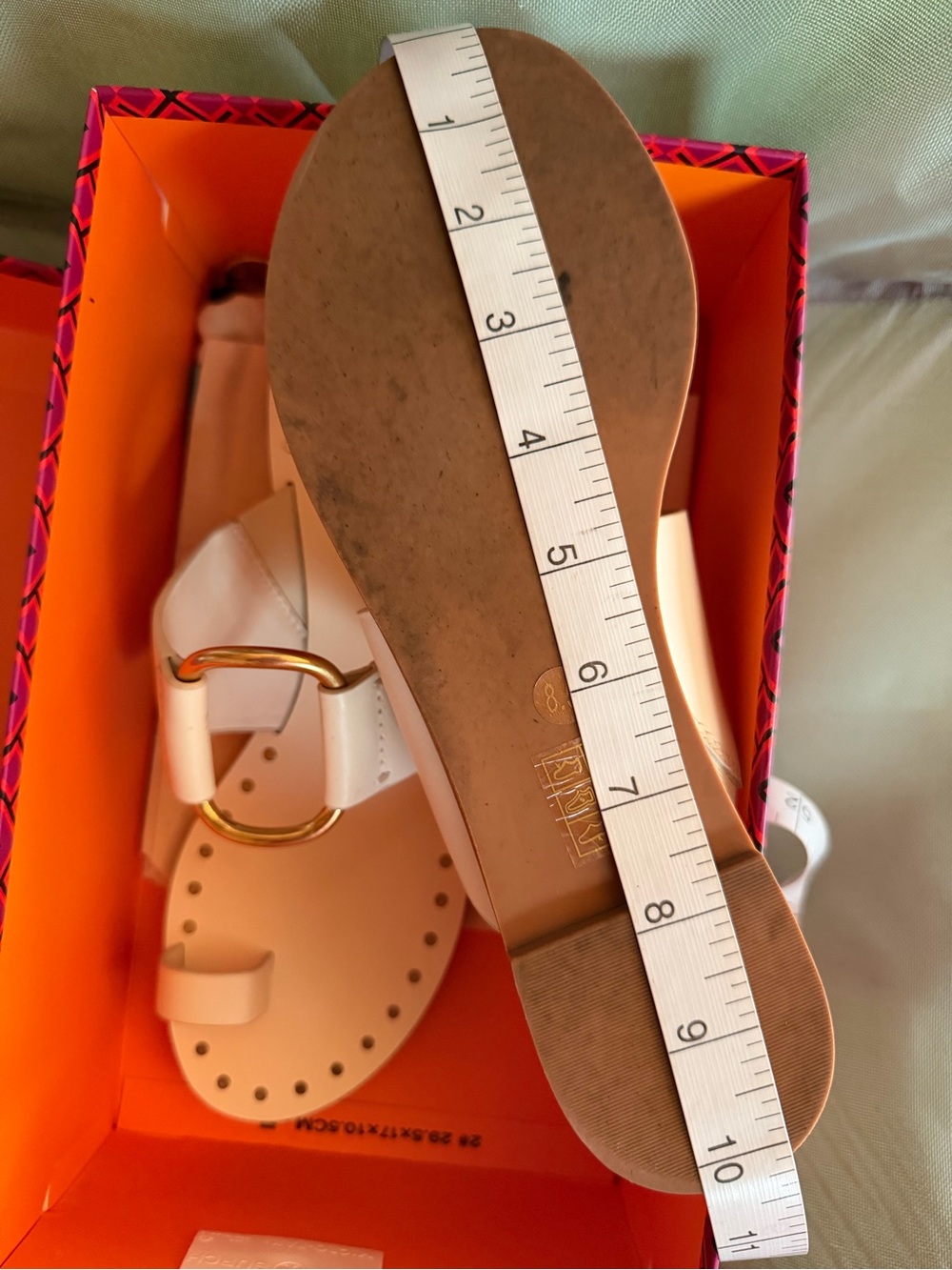 Tory Burch Ravello Toe Ring Studded Leather Sandals - Picture 10 of 10